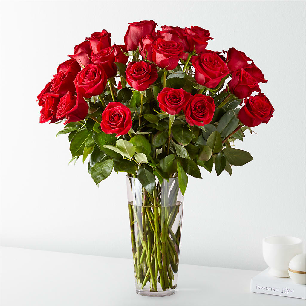 Long Stem Red Rose Bouquet – THE CARRIAGE HOUSE FLORAL & GIFTS, Marlette MI