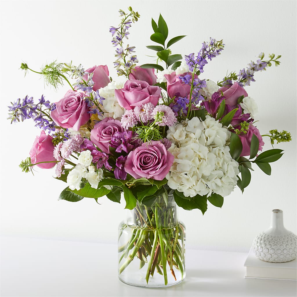 Violet Caress Bouquet – THE CARRIAGE HOUSE FLORAL & GIFTS, Marlette MI