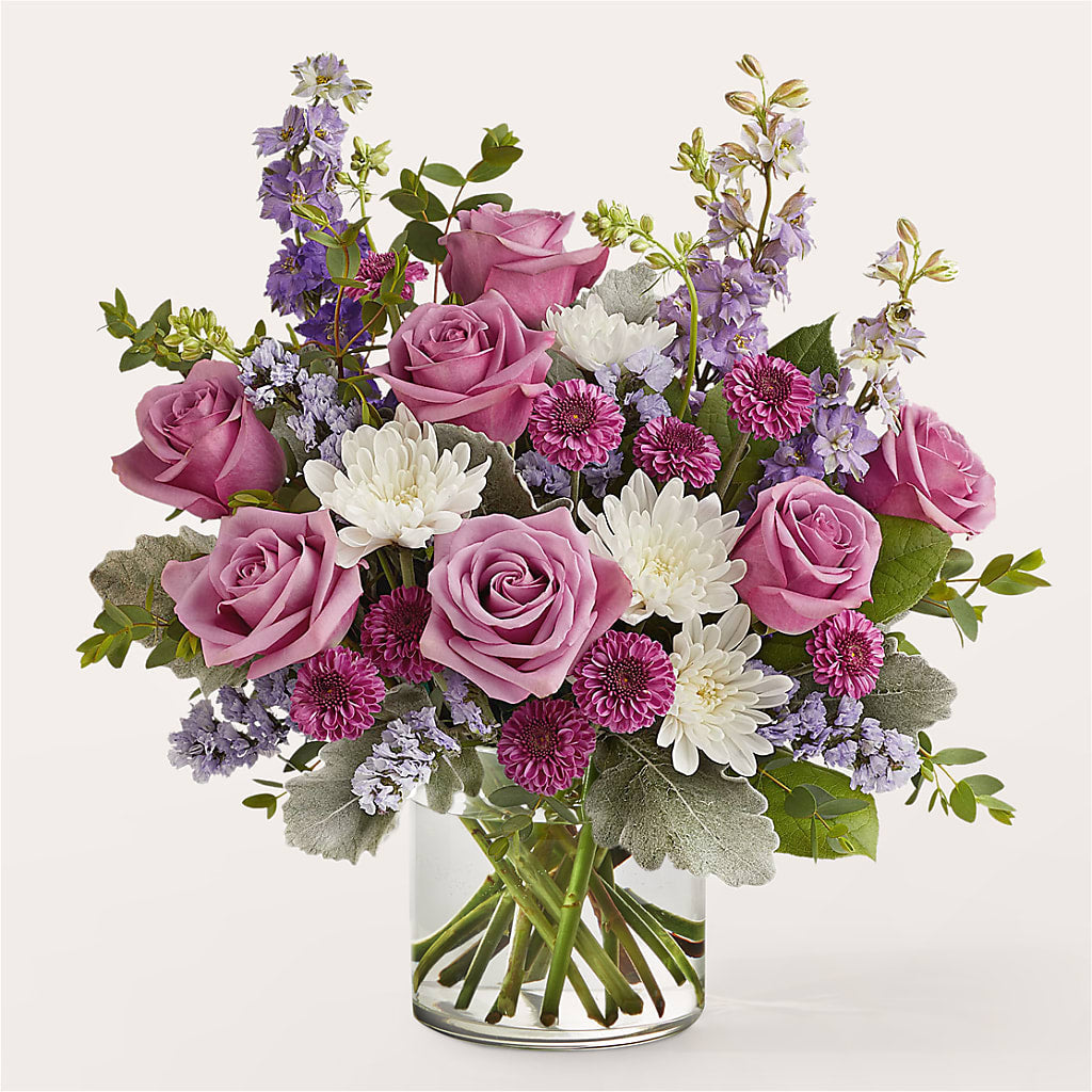 Violet Frost Bouquet – THE CARRIAGE HOUSE FLORAL & GIFTS, Marlette MI