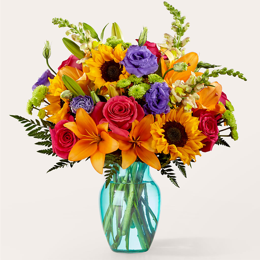 Double Rainbow Bouquet – THE CARRIAGE HOUSE FLORAL & GIFTS, Marlette MI