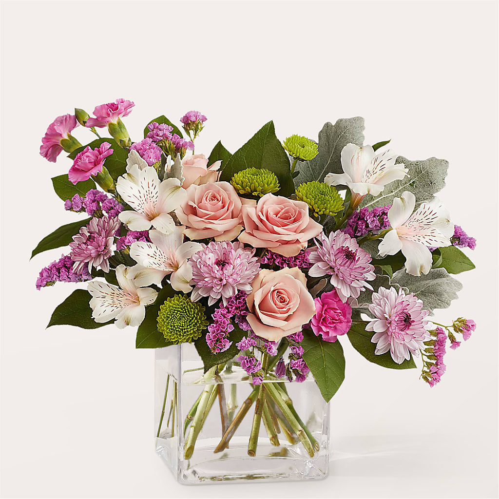 Pink Suede Bouquet – THE CARRIAGE HOUSE FLORAL & GIFTS, Marlette MI