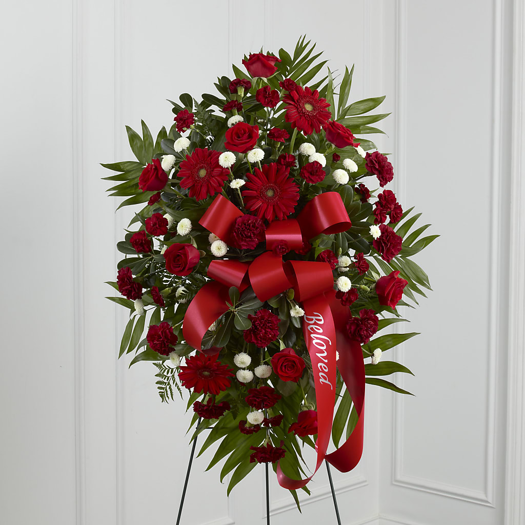 Treasured Memories Standing Spray – THE CARRIAGE HOUSE FLORAL & GIFTS, Marlette MI