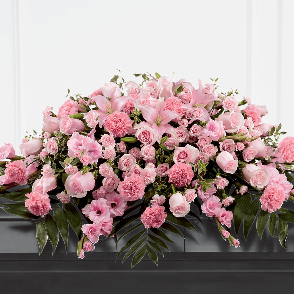 Garden of Comfort Casket Spray (Standard) – THE CARRIAGE HOUSE FLORAL & GIFTS, Marlette MI