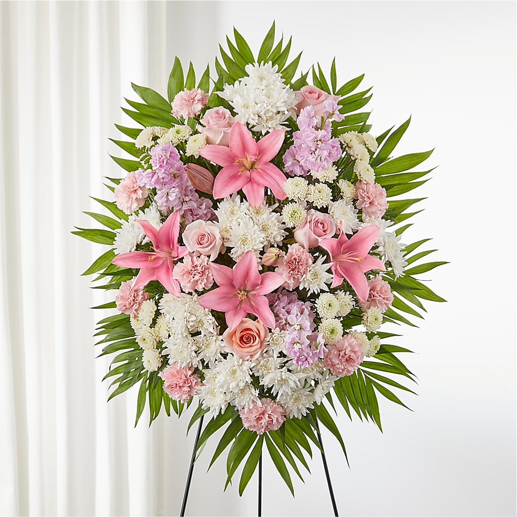 Offering Solace Standing Spray – THE CARRIAGE HOUSE FLORAL & GIFTS, Marlette MI