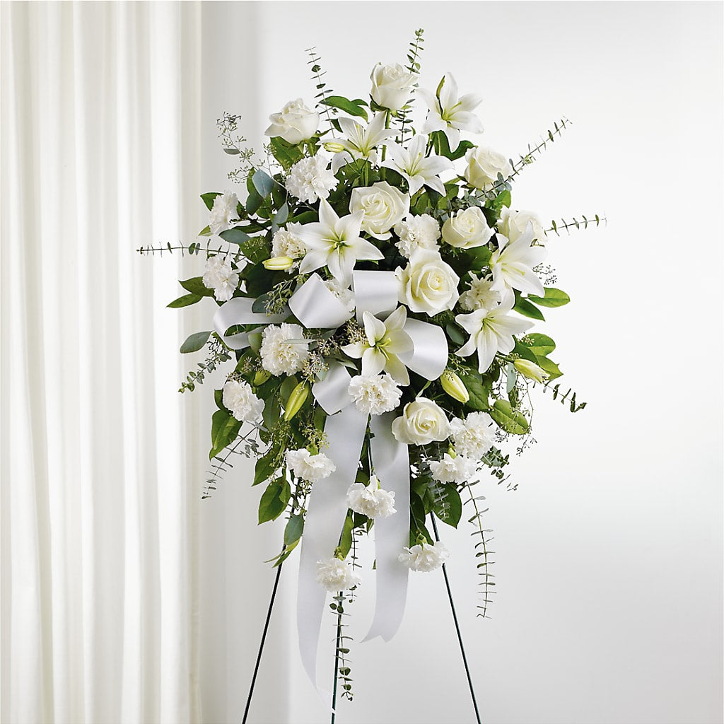 With Care Standing Spray – THE CARRIAGE HOUSE FLORAL & GIFTS, Marlette MI