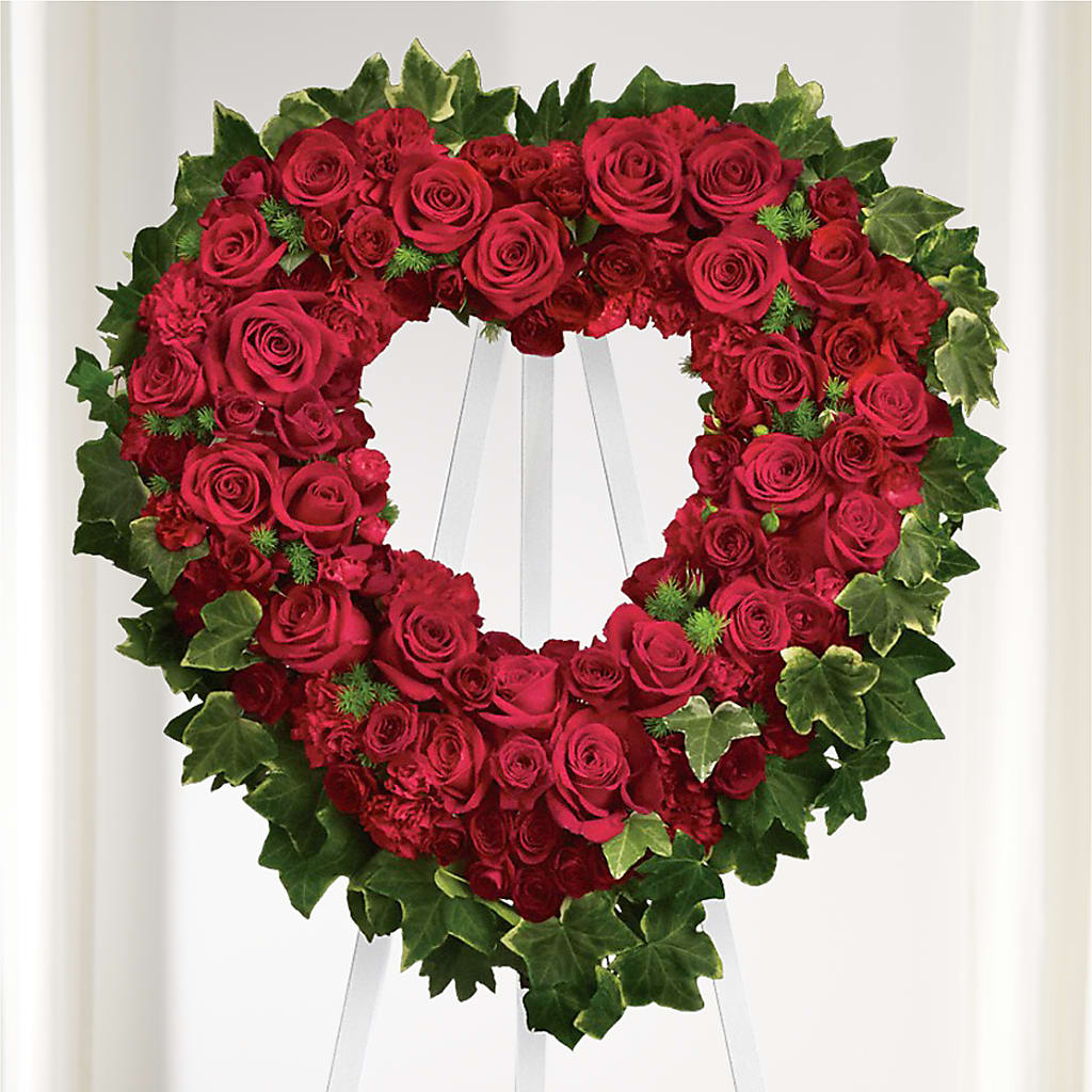 Wholehearted Standing Spray – THE CARRIAGE HOUSE FLORAL & GIFTS, Marlette MI