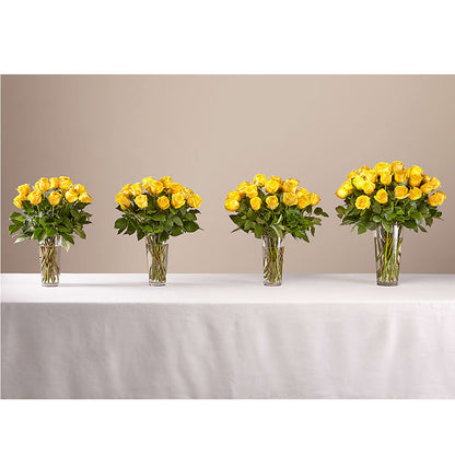 Long Stem Yellow Rose Bouquet – THE CARRIAGE HOUSE FLORAL & GIFTS, Marlette MI