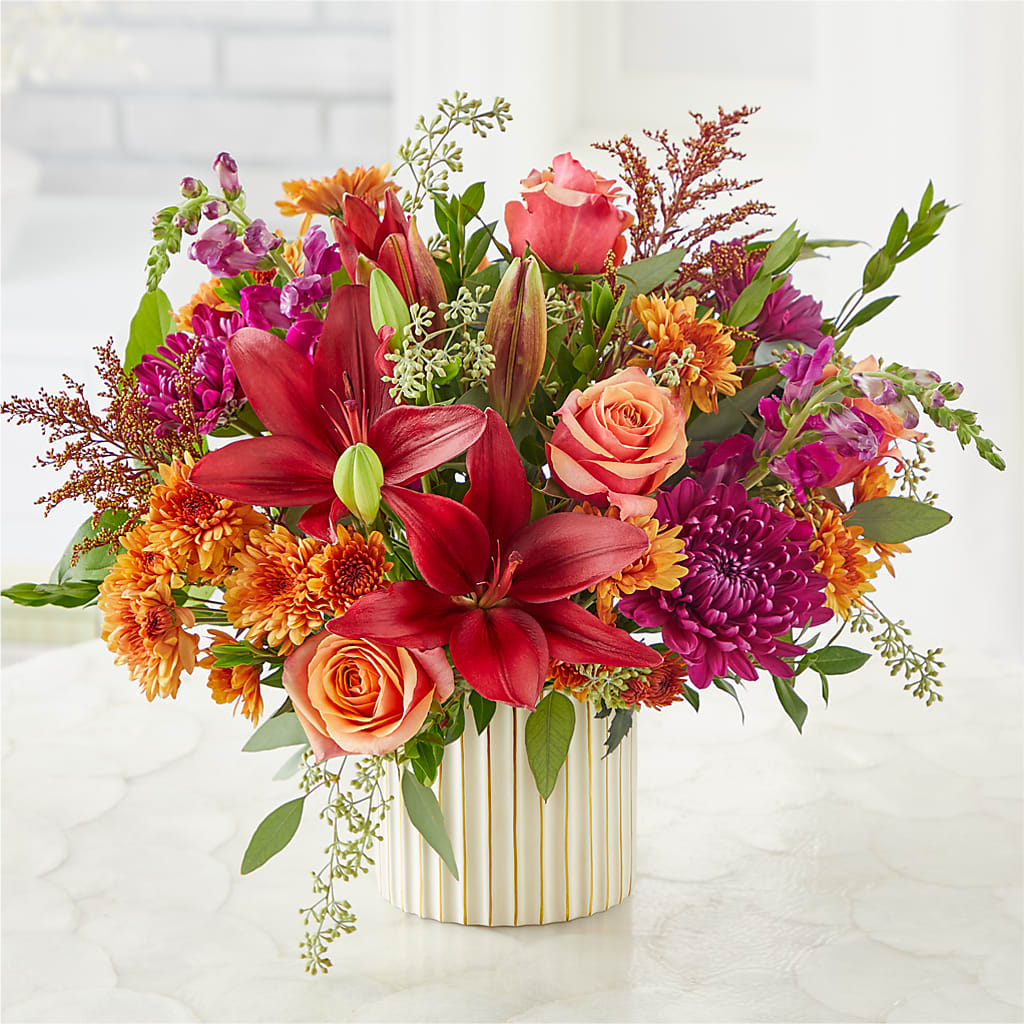 Burgundy Landscape Bouquet – THE CARRIAGE HOUSE FLORAL & GIFTS, Marlette MI