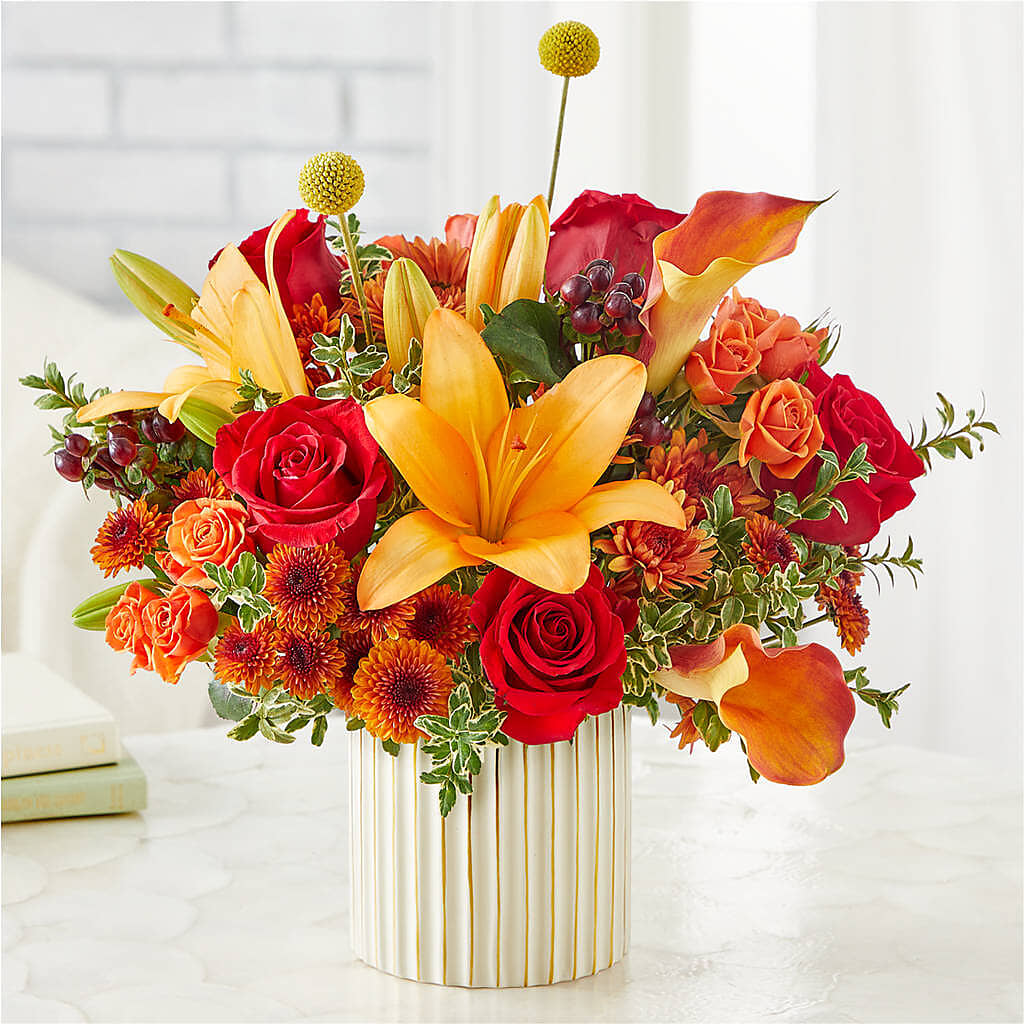 Scarlet Skies Bouquet – THE CARRIAGE HOUSE FLORAL & GIFTS, Marlette MI