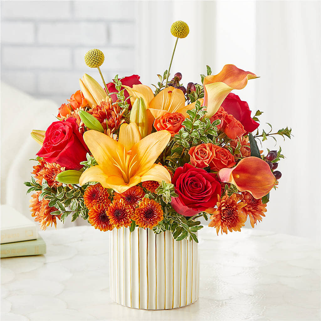 Scarlet Skies Bouquet – THE CARRIAGE HOUSE FLORAL & GIFTS, Marlette MI