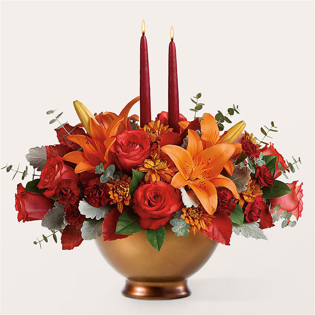 Fruits of Fall Centerpiece – THE CARRIAGE HOUSE FLORAL & GIFTS, Marlette MI