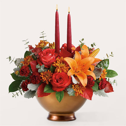 Fruits of Fall Centerpiece – THE CARRIAGE HOUSE FLORAL & GIFTS, Marlette MI
