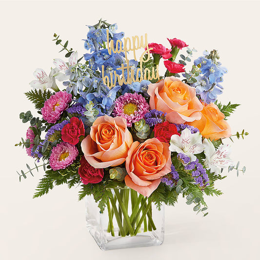 Birthday Bash Bouquet – THE CARRIAGE HOUSE FLORAL & GIFTS, Marlette MI