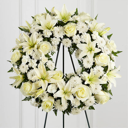 Treasured Tribute Wreath – THE CARRIAGE HOUSE FLORAL & GIFTS, Marlette MI