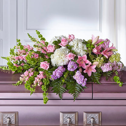 Life's Gratitude Casket Spray – THE CARRIAGE HOUSE FLORAL & GIFTS, Marlette MI