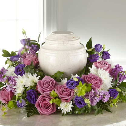 Blooming Sympathy Cremation Adornment – THE CARRIAGE HOUSE FLORAL & GIFTS, Marlette MI