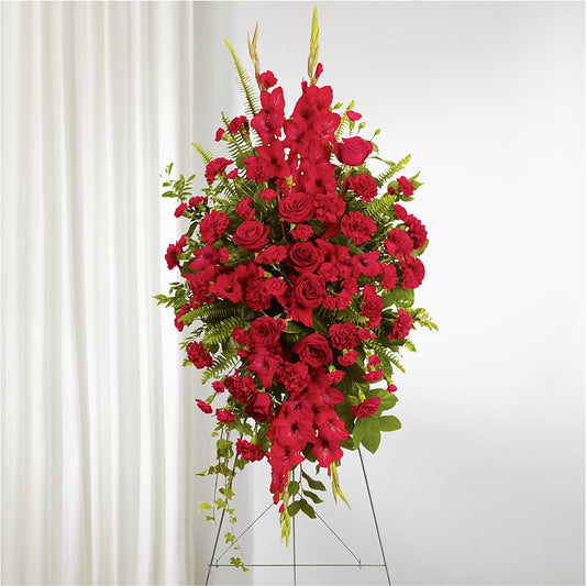 From the Heart Standing Spray – THE CARRIAGE HOUSE FLORAL & GIFTS, Marlette MI