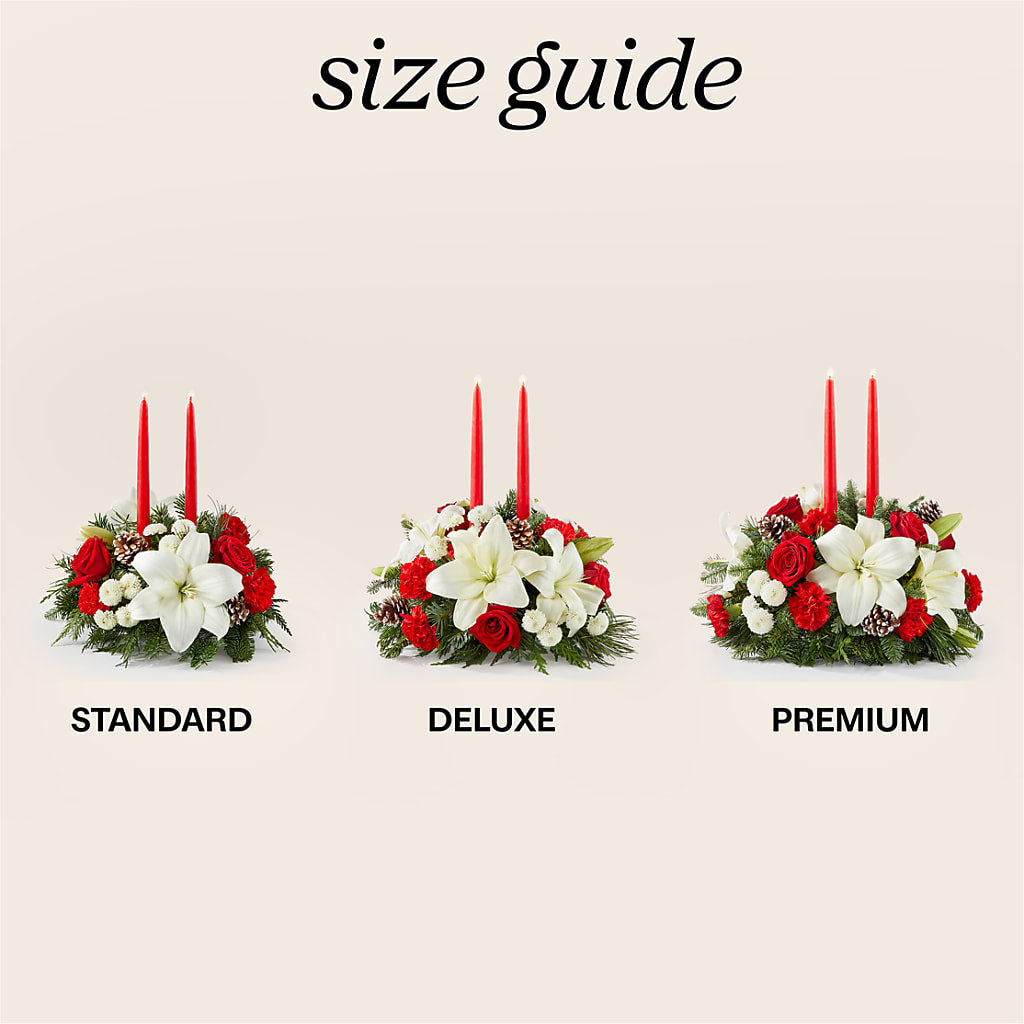 Seasonal Festivities Centerpiece – THE CARRIAGE HOUSE FLORAL & GIFTS, Marlette MI