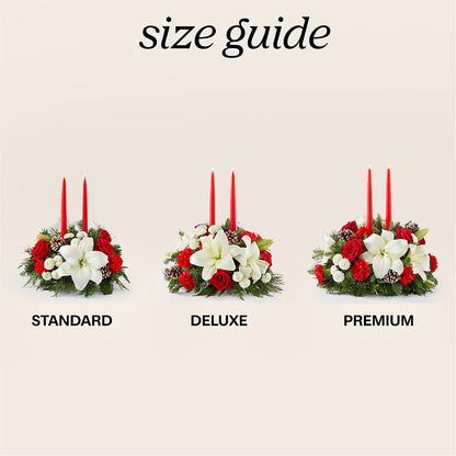 Seasonal Festivities Centerpiece – THE CARRIAGE HOUSE FLORAL & GIFTS, Marlette MI