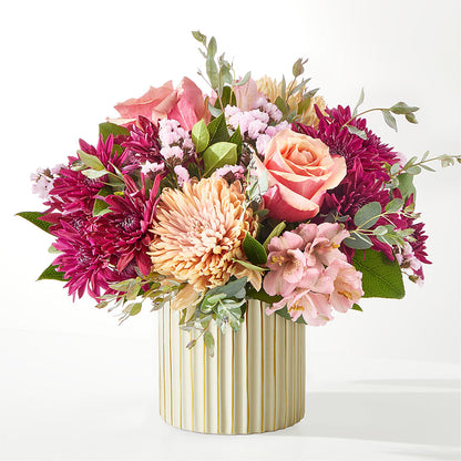 Berry Cobbler Bouquet with Ivory Vase – THE CARRIAGE HOUSE FLORAL & GIFTS, Marlette MI
