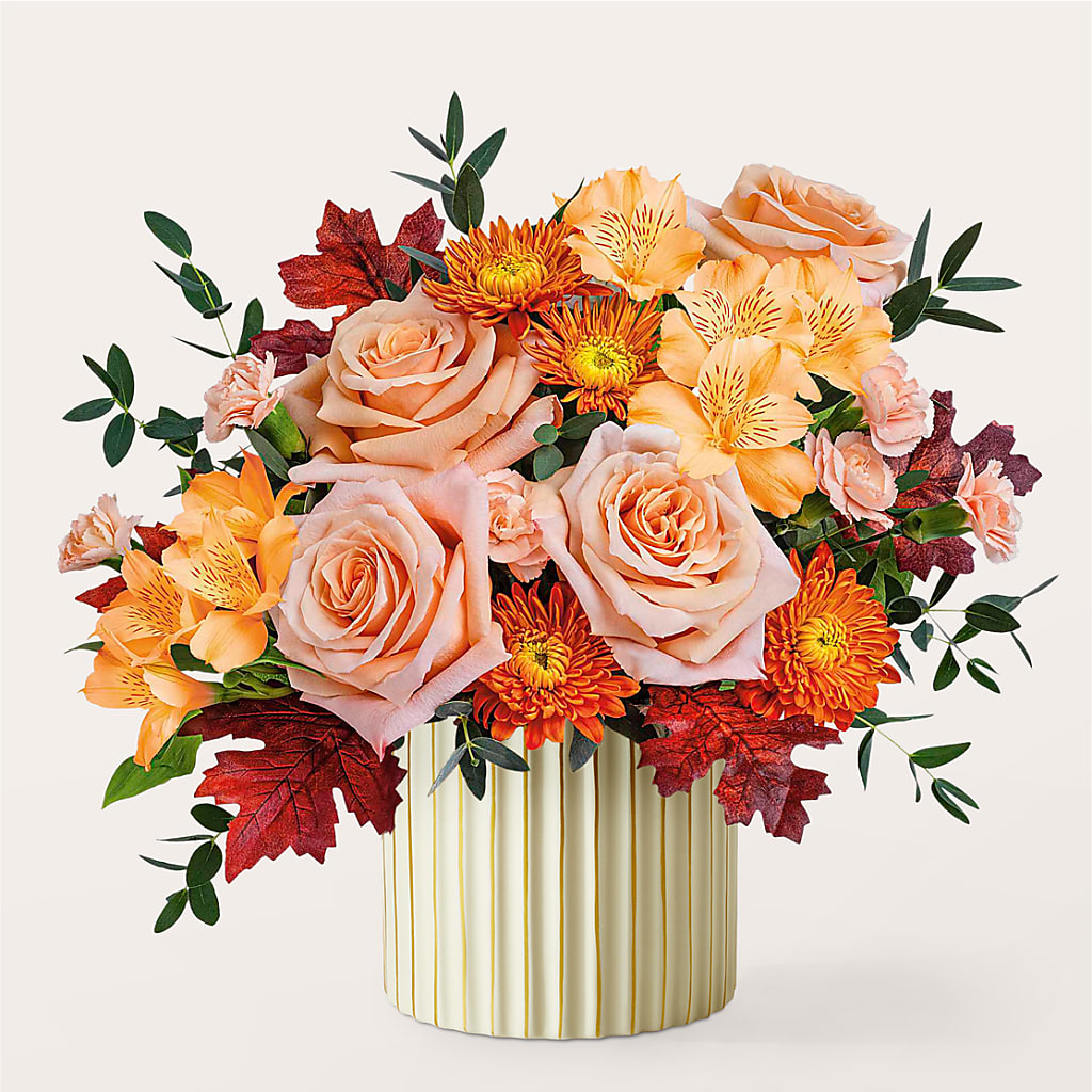 Spiced Latte Bouquet with Ivory Vase – THE CARRIAGE HOUSE FLORAL & GIFTS, Marlette MI