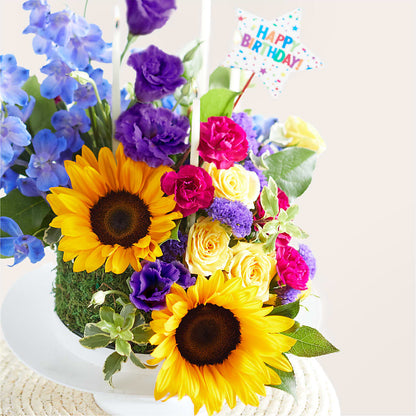 Star of the Day Floral Cake – THE CARRIAGE HOUSE FLORAL & GIFTS, Marlette MI