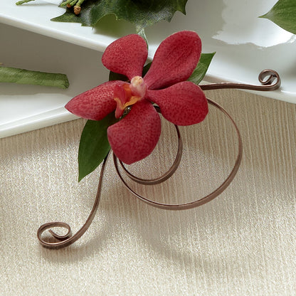 Red Mokara Boutonniere – THE CARRIAGE HOUSE FLORAL & GIFTS, Marlette MI