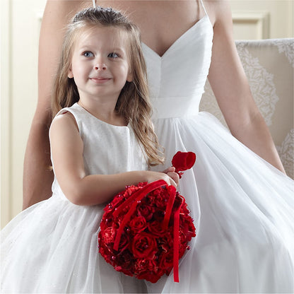 Pure at Heart Flower Girl Arrangement – THE CARRIAGE HOUSE FLORAL & GIFTS, Marlette MI